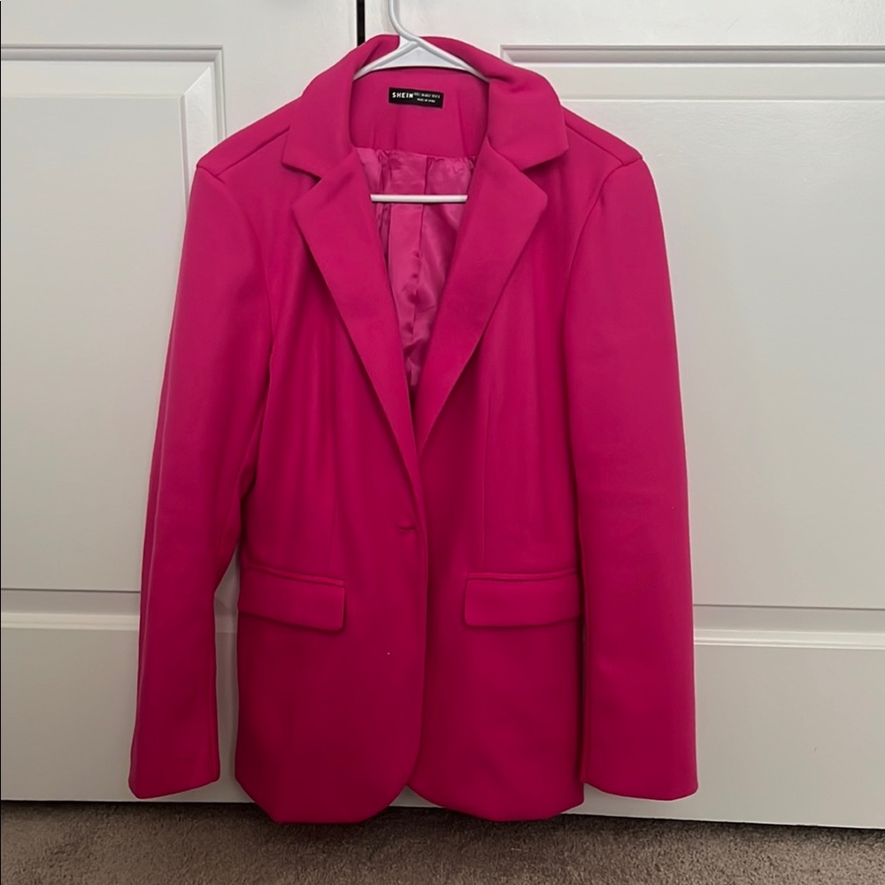 Shein Pink Women's Blazer